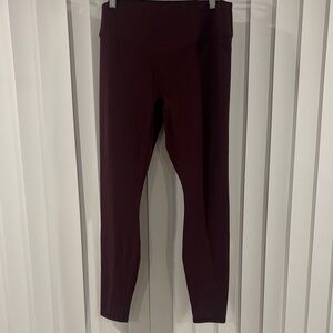 Fabletics ox blood leggings size xl tall Color everpine